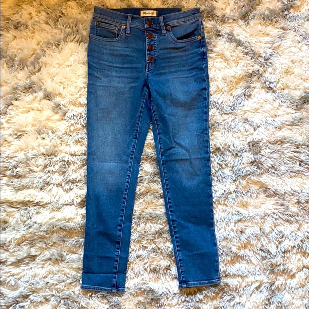 Madewell midrise skinny crop jeans